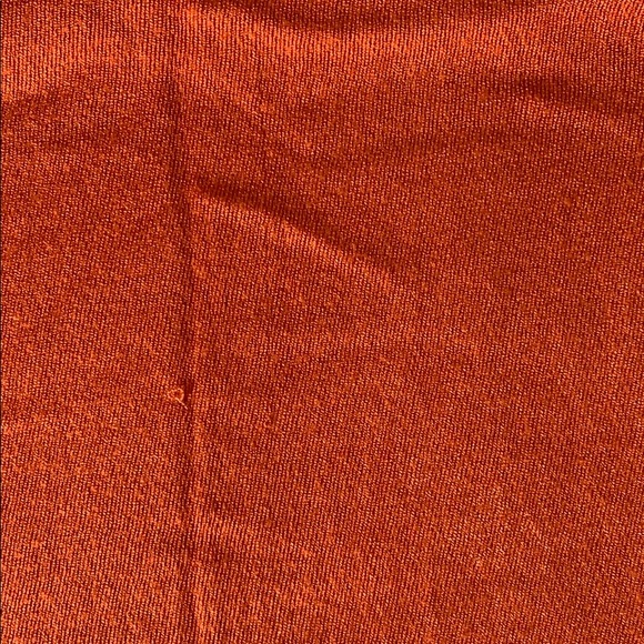 Orange fringed scarf - Picture 4 of 5